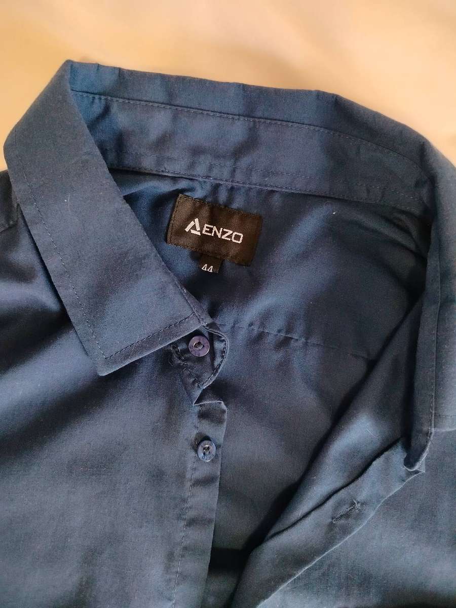 Enzo | navy shirt + grey trousers + black trousers