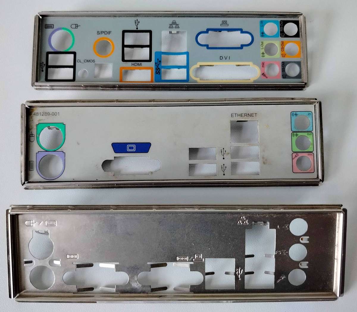 Back plate I/O shield