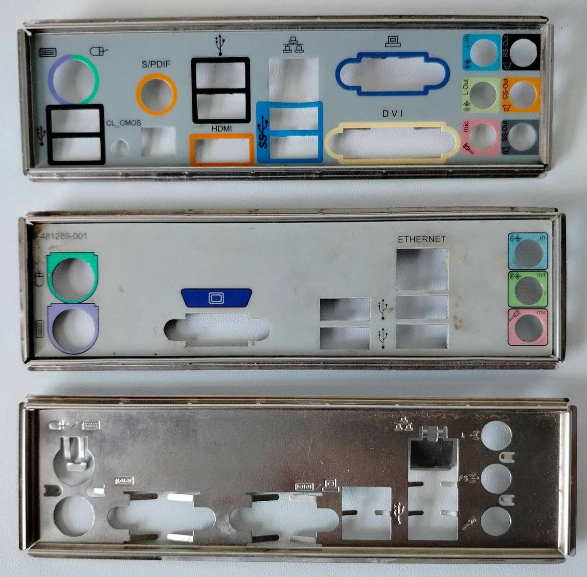 Back plate I/O shield
