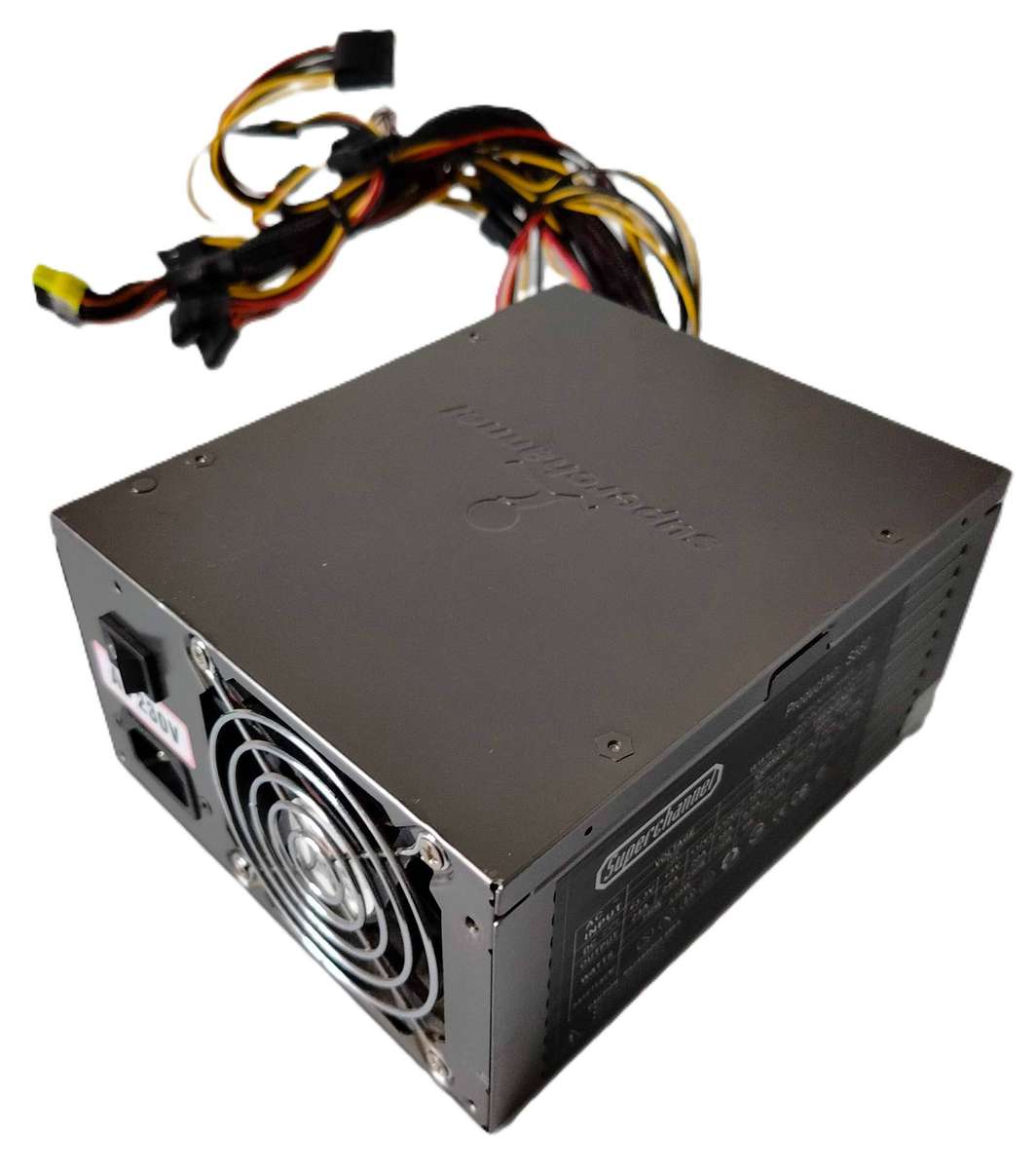 SuperChannel S550 Power Supply | ATX, Black, non-modular, 12cm fan