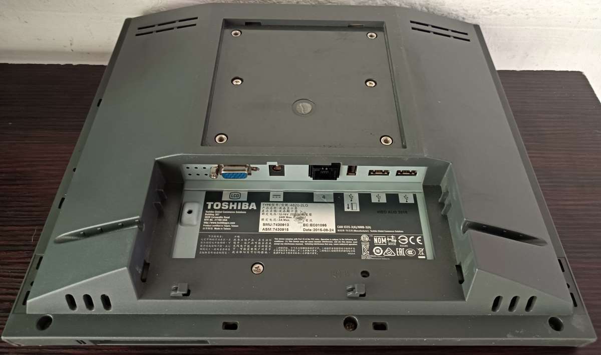 Toshiba 75hz SVGA LCD Monitor | 12" with VGA input | Power adapter included | VGA cable included