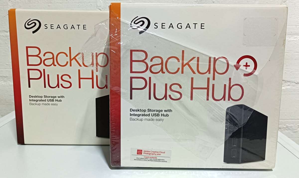 2x Seagate 2TB Backup Plus Hub External Desktop Hard Drives | In box