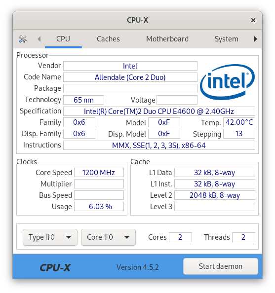 Packard Bell PC | Intel Dual Core | 2GB RAM | 32GB SSD | Debian 12