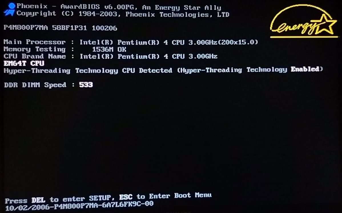 Foxxconn P4M800 + Intel Pentium 4 HT 3.0GHz + 1.5GB DDR2 RAM