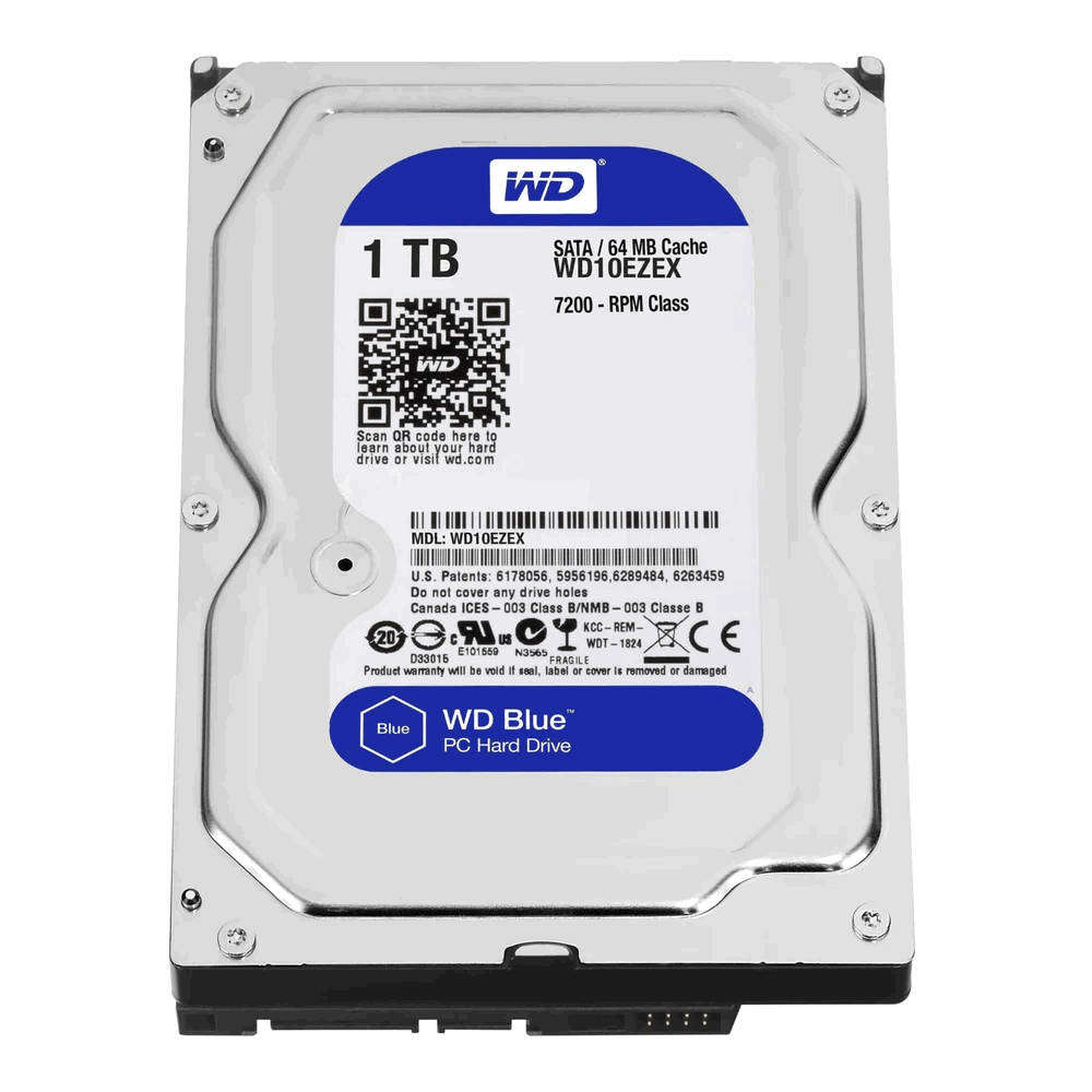 WD Blue 3.5-inch 1TB Serial ATA III Internal Hard Drive WD10EZEX | 100% Health | 100% Performance