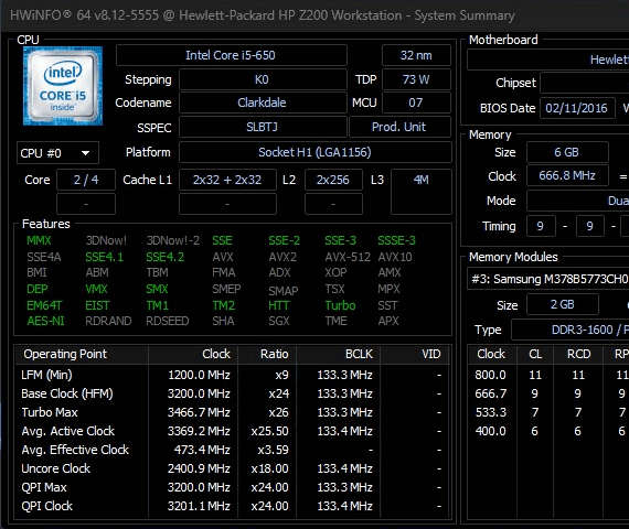 HP i5 3.2GHz Full Tower PC | 6GB RAM | 500GB HDD | Windows 11 24H2 Pro (activated)