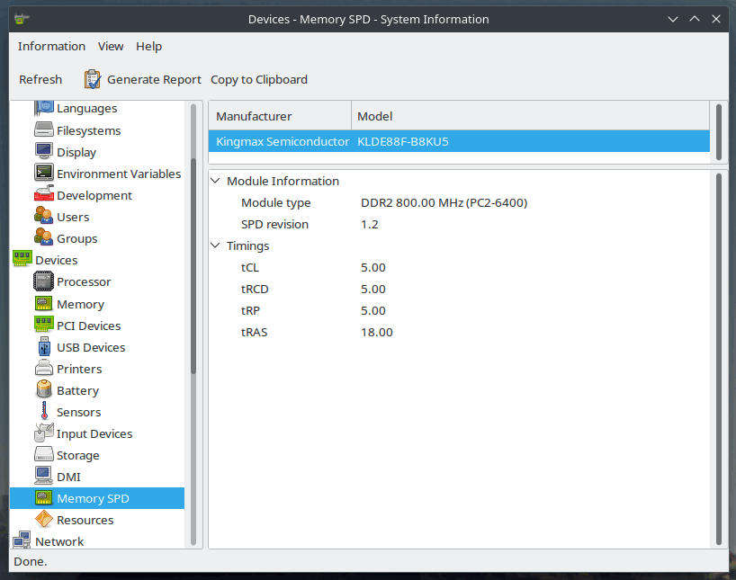 4GB DDR2-800 PC2-6400 CL5 Kingmax RAM (2x2GB)