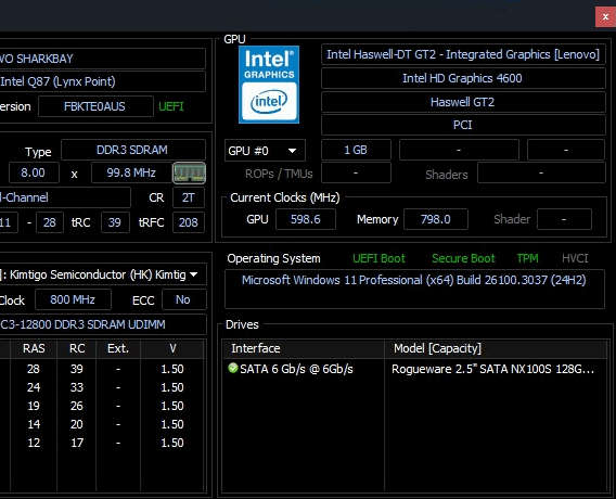 Lenovo M93 | i7-4790 4C/8T 4.0 GHz | 32GB RAM | 128GB SSD | Windows 11 Pro 24H2 (activated)