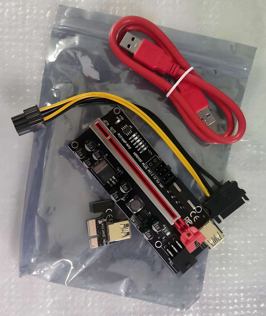 Riser PCI Express Adapter PCE164P-N10 VER010S | PCIe Riser Kit - PCI-e x1 To PCI-e x16 Riser