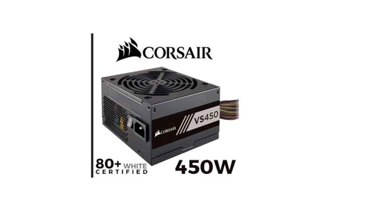 Corsair VS Series VS450 White Certified 450W ATX Power Supply / Non-Modular / 120mm Low Noise