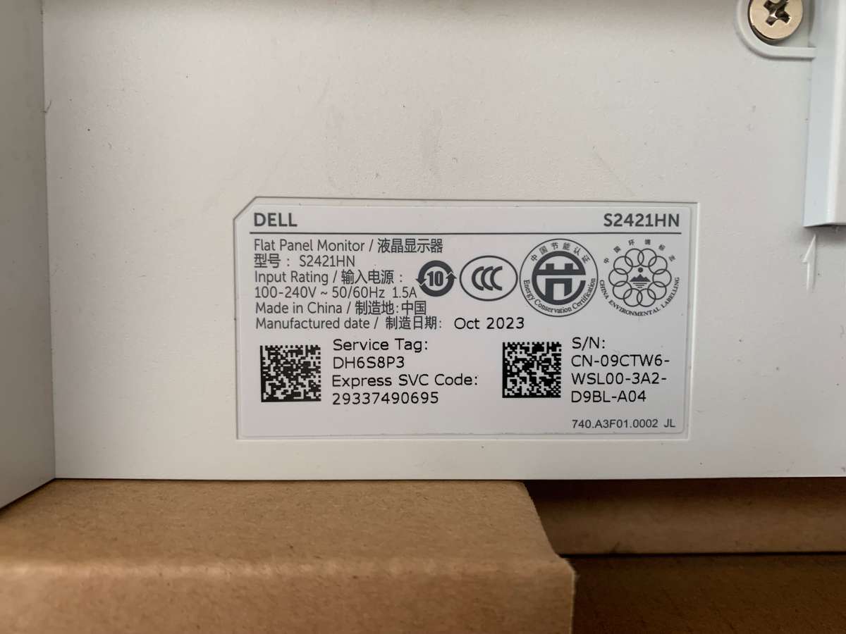 BLACK FRIDAY * Dell 24" Monitor S2421HN  24" FHD IPS Monitor  | In Box | ** WITH WARRANTY