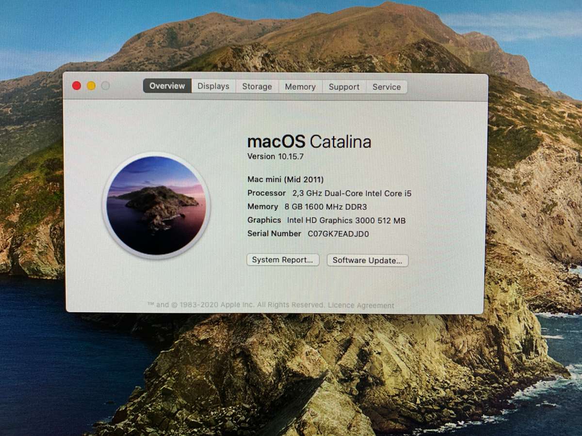 APPLE MACMINI A1347 | INTEL i5 | 8GB RAM | 500GB HARD DRIVE | MACOS CATALINA | EXCELLENT CONDITION