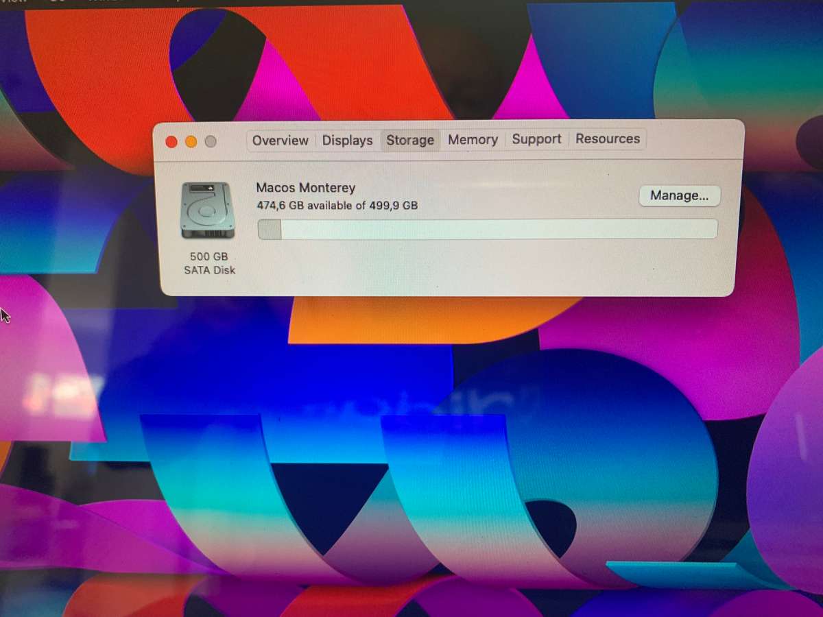 2012 Apple MacBook Pro 13" - Dual Core i5 2.5GHz | 8GB RAM, |500GB HDD | MacOs Monterey