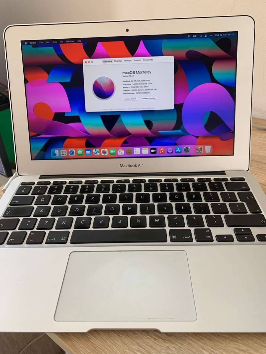 "BLACK FRIDAY" APPLE MACBOOK AIR RARE 11"  LATE 2010 |  MACOS MONTEREY