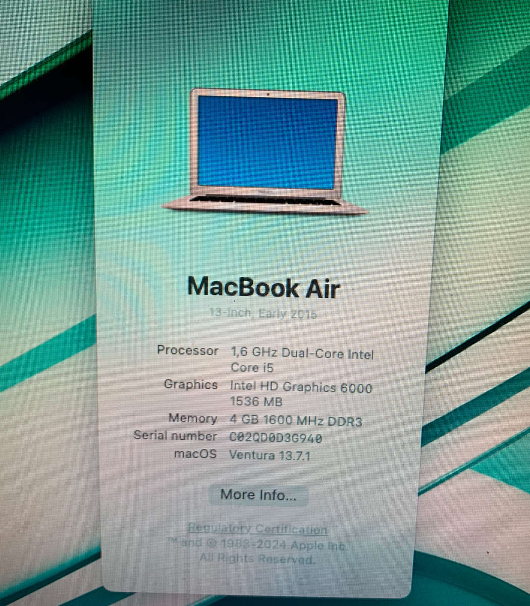 BACK TO VARSITY | BTS SCHOOL Special | MINT   Apple MacBook Air "Core i5" Early 2015