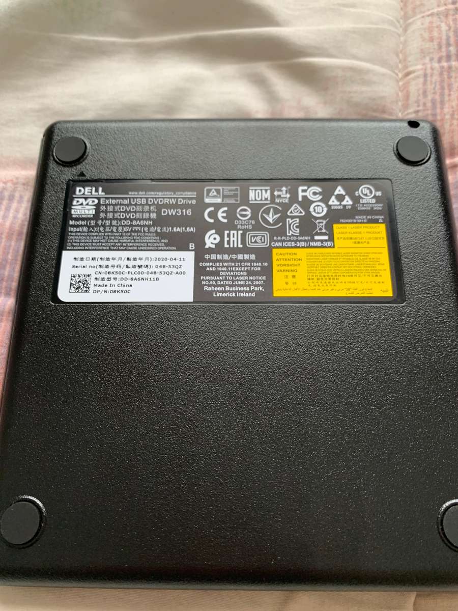 Dell external USB DVD+/- RW Drive- DW316