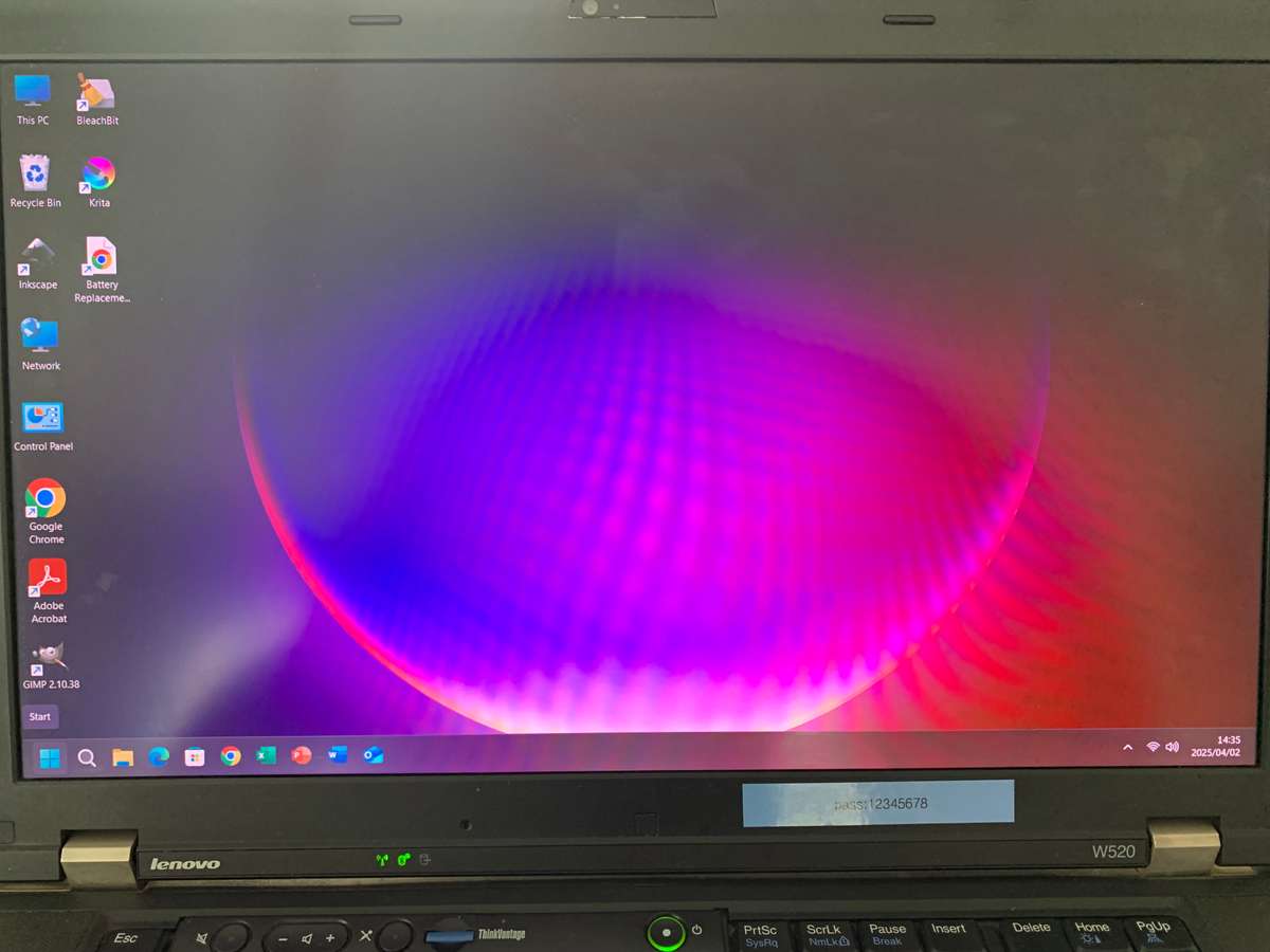 LENOVO THINKPAD W520 | INTEL i7 | 8GB RAM | A 120GB SOLID STATE DRIVE | WIN 11 | MS OFFICE