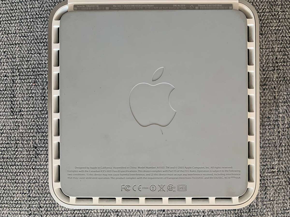 RETRO  CLASSIC Mac mini G4 (Late 2005)  | 1.33GHz PowerPC 7447A (G4)