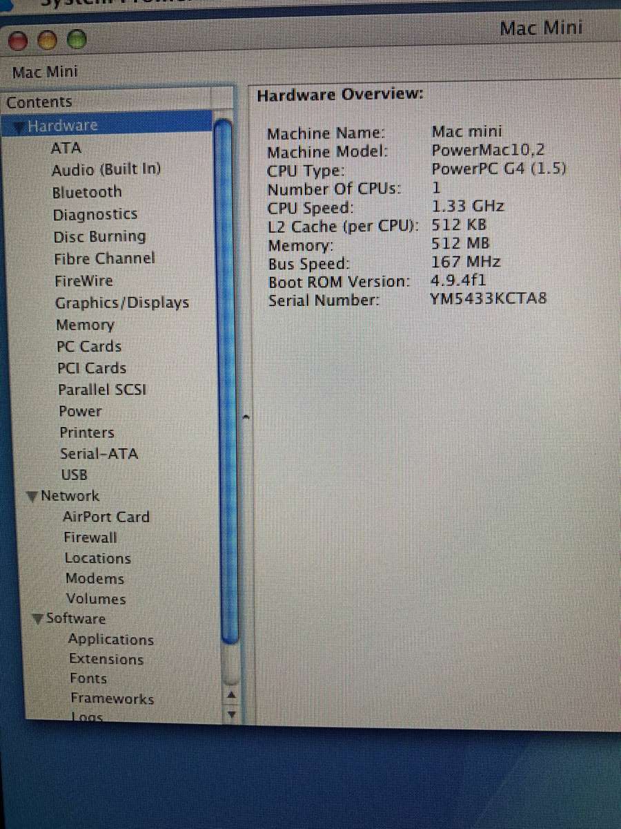 RETRO  CLASSIC Mac mini G4 (Late 2005)  | 1.33GHz PowerPC 7447A (G4)
