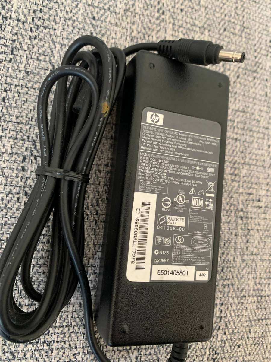 HP Original Charger Adapter  90w 19.5v  4.7a |  Black  Pin Charger/Adapter