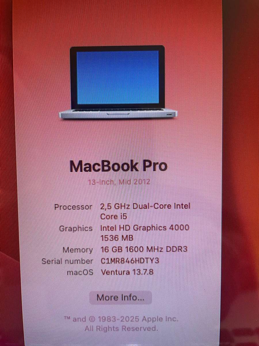  Apple MacBook Pro 13 (2012)  Upgraded, Refurbished & Ready To Go! 