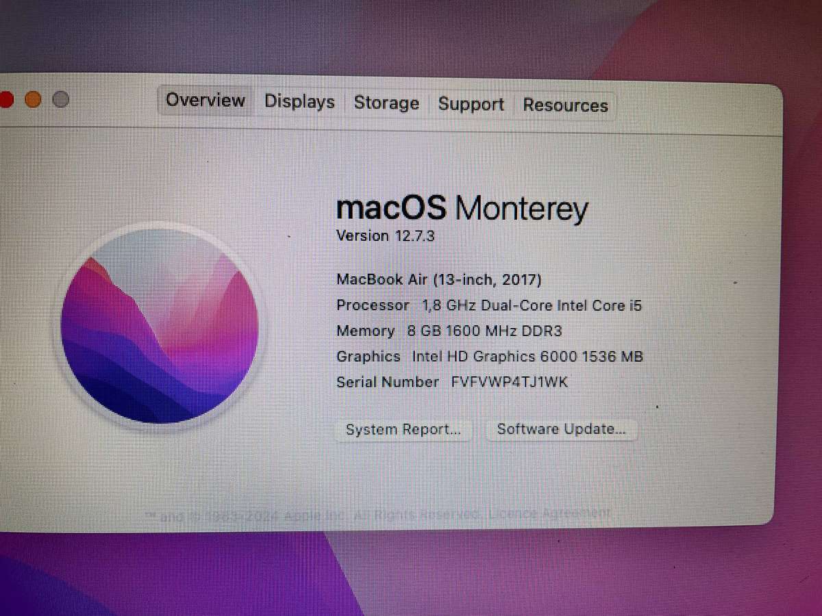  APPLE MACBOOK AIR 13