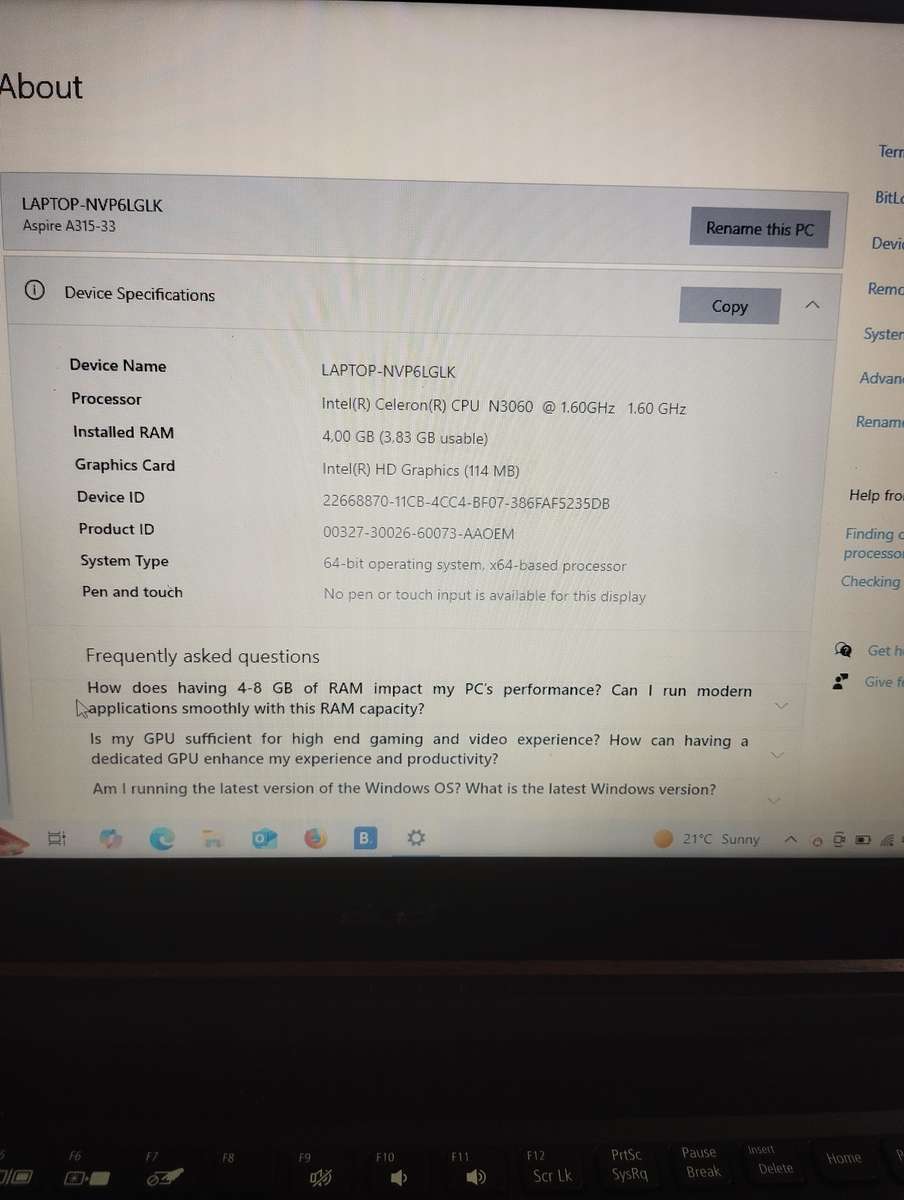 Acer Aspire 3 Laptop