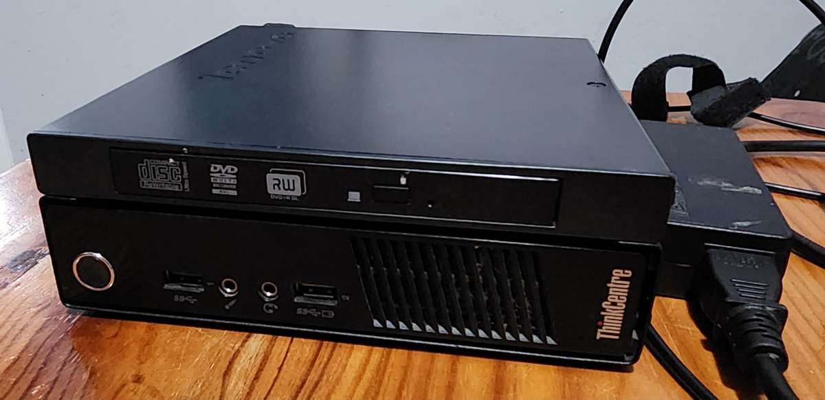 Mini Core i5 PC with ad-on DVD enclosure unit