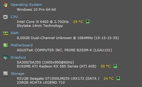 6th gen Core i5 with 8GB RX580 Gaming PC