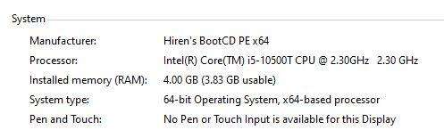 10th gen Core i5 CPU & Motherboard
