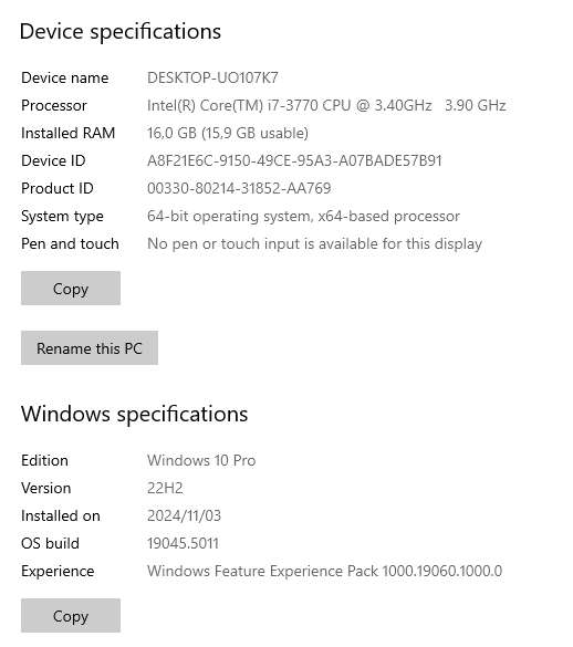 3rd gen Core i7 Computer