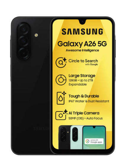 Samsung Galaxy A26 (Black, 128 GB)  (6 GB RAM) - sealed in BOX