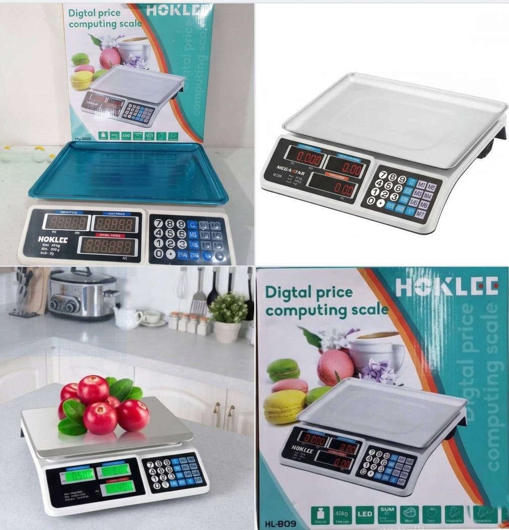 HOKLEE HL-809 Digital Price Computing Scale Digital  40KG Weighing Scale  (Steel) WORTH R1100.00