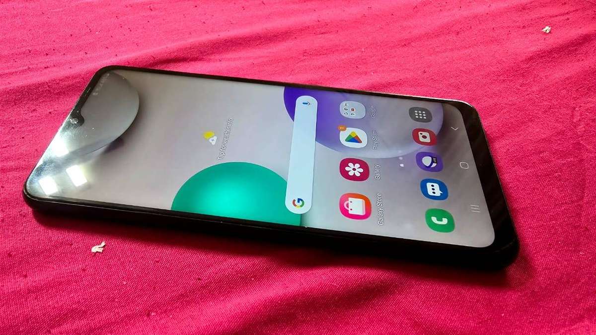 Samsung Galaxy A02 with box and charger