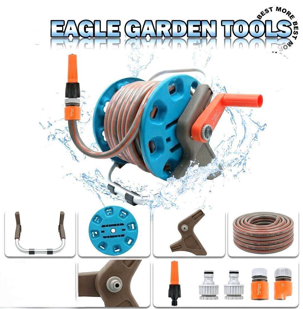Eagle Water Pipe Retractable Garden Hose Sprayer Set- (15 m) PRICED R1750,00 IN MAKRO