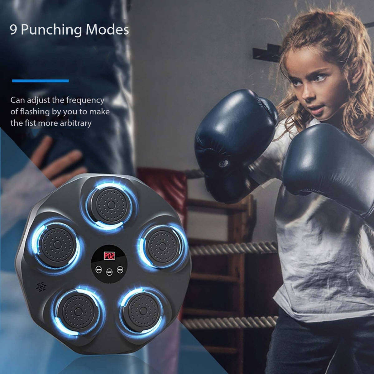 Bezosmax Bluetooth Music Boxing Machine with Gloves, Wall Mounted Trainer -BezosMax