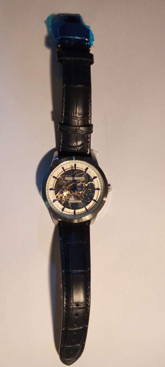 PAGANI DESIGN Brand Fashion Leather Gold Watch Men Automatic Mechanical Skeleton Waterproof Watch