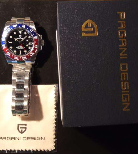PAGANI DESIGN PD1662 GMT  40mm 100M Water Resistant Luminous Sapphire Glass Men Mechanical Watch