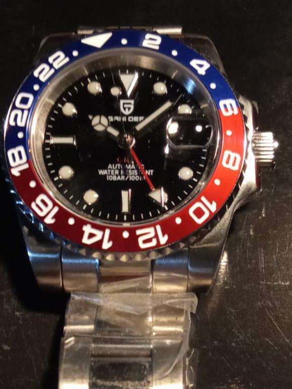 PAGANI DESIGN PD1662 GMT  40mm 100M Water Resistant Luminous Sapphire Glass Men Mechanical Watch