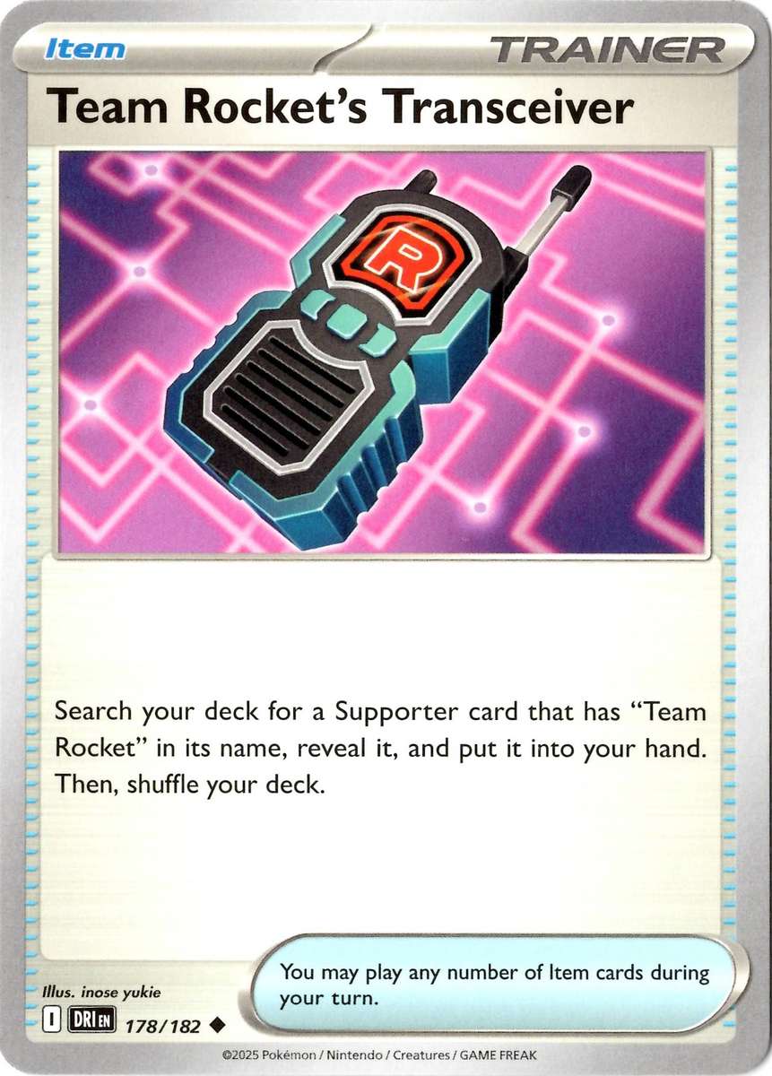 Pokemon Card - SV10: Destined Rivals - Team Rocket's Transceiver - 178/182 - Normal
