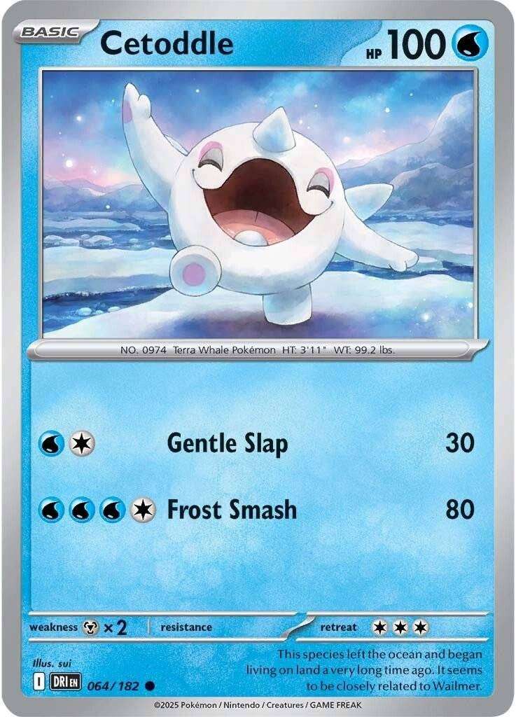 Pokemon Card - SV10: Destined Rivals - Cetoddle - 064/182 - Normal