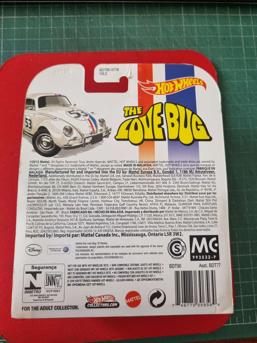 Hot Wheels The Love Bug Volkswagen Beetle