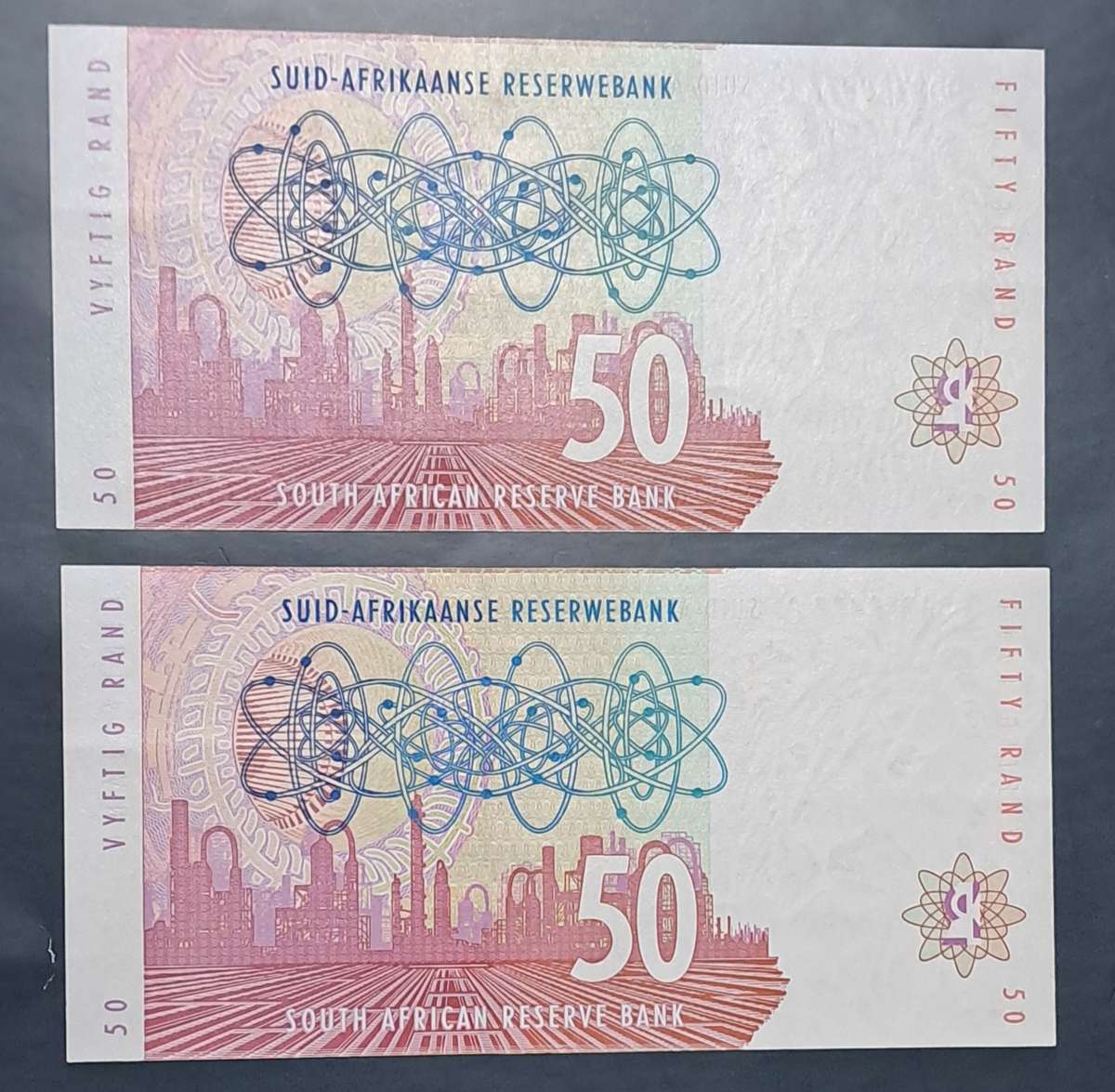 1999-2004 Consecutive Pair Vyftig Rand Mboweni DD8768976-7C