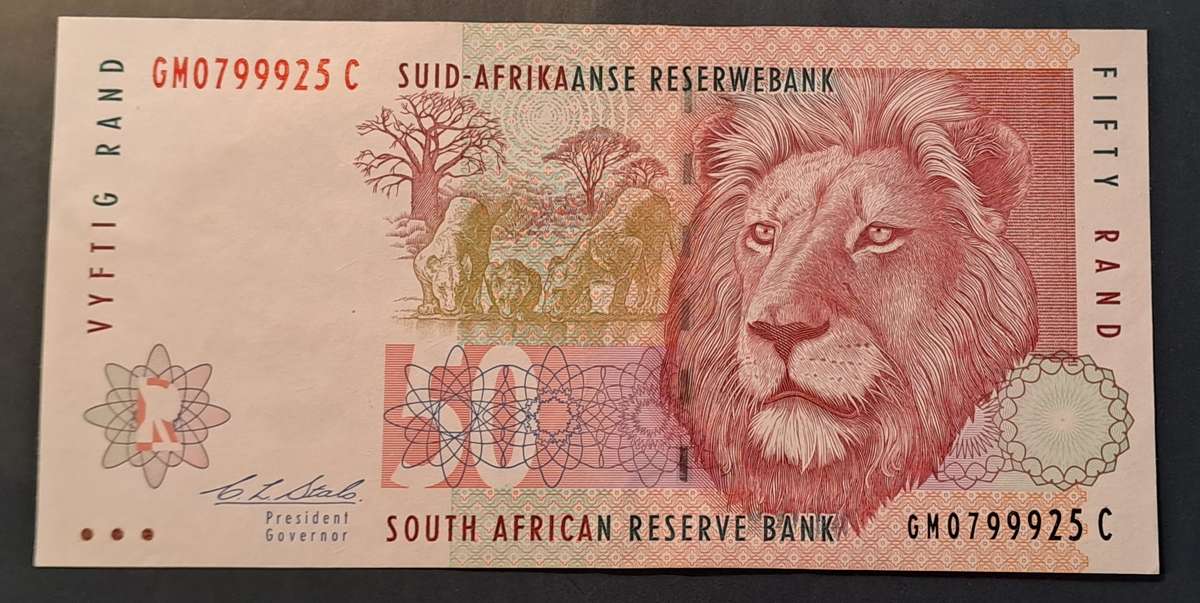 1992 Vyftig Fifty Rand Stals second issue GM0799925C
