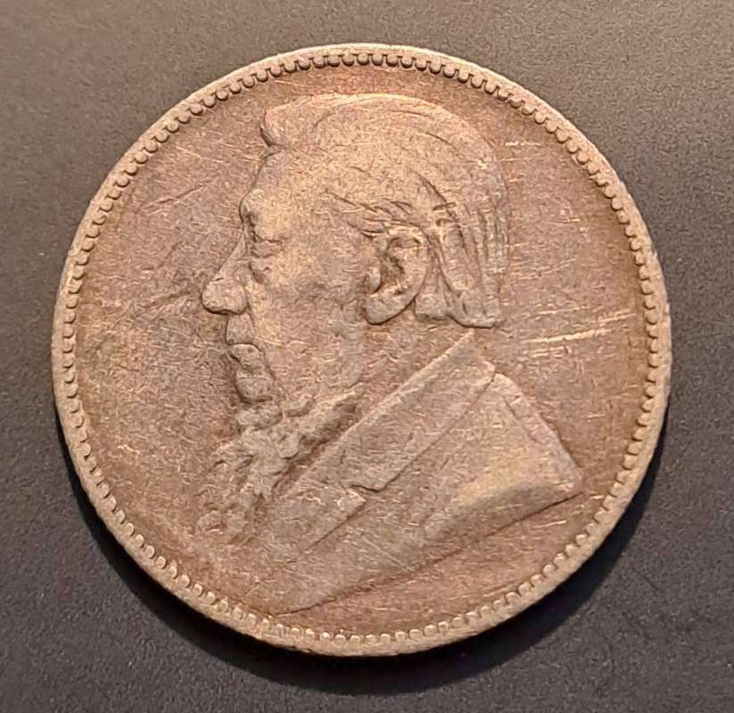 1896 ZAR Kruger Silver One Shilling 1S