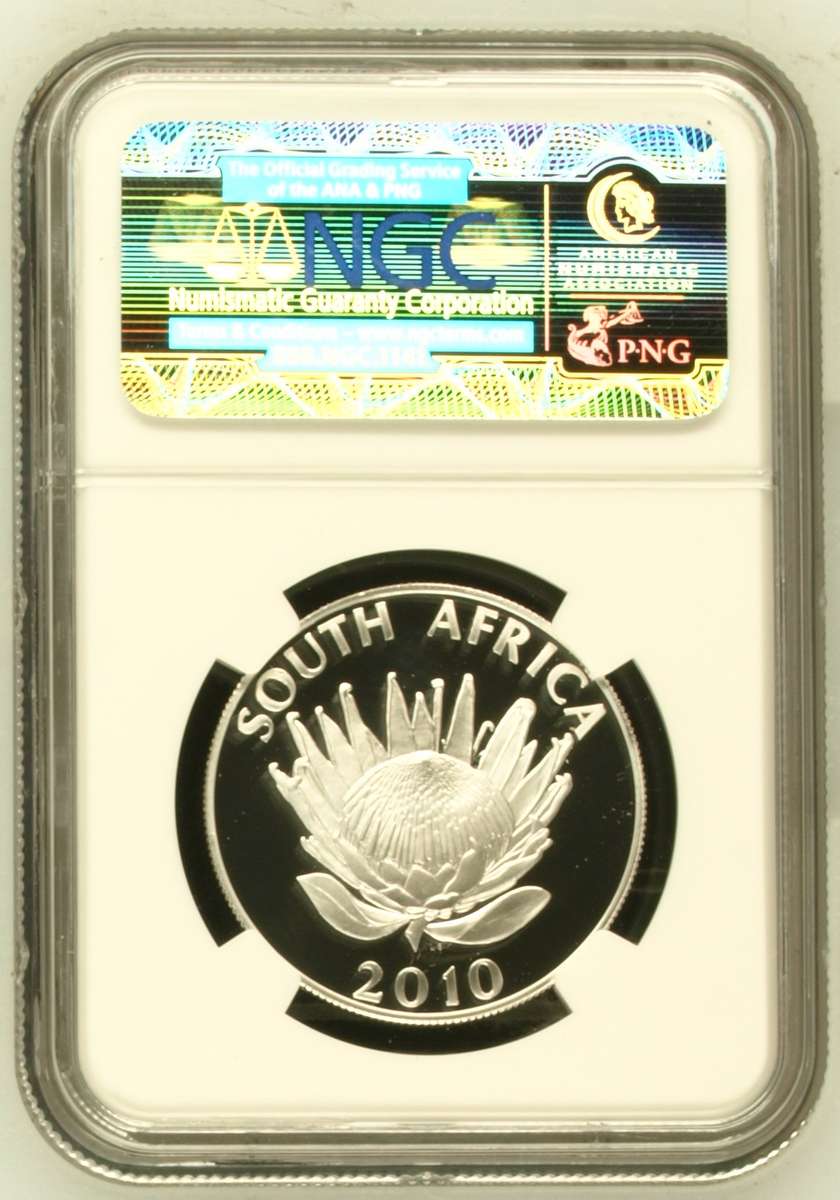 2010 S1R Nadine Gordimer Silver Rand PF70 Ultra Cameo