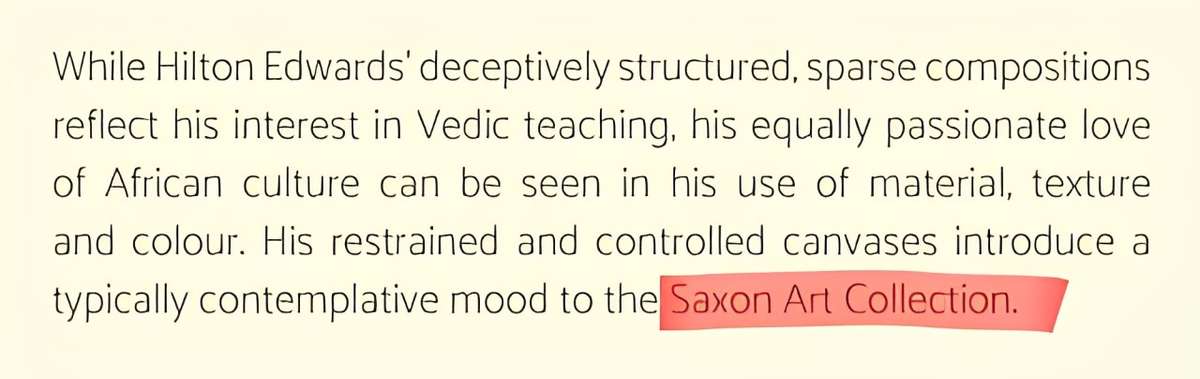 Hilton Edwards Abstract Art Painting Baobab tree series