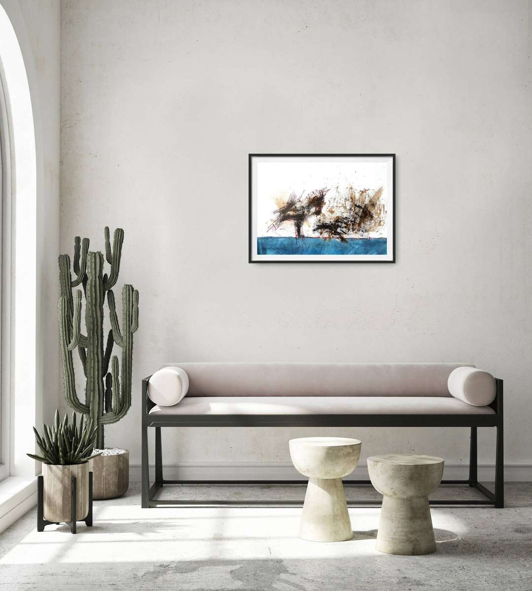 Hilton Edwards Abstract Art Painting. - imphepo series