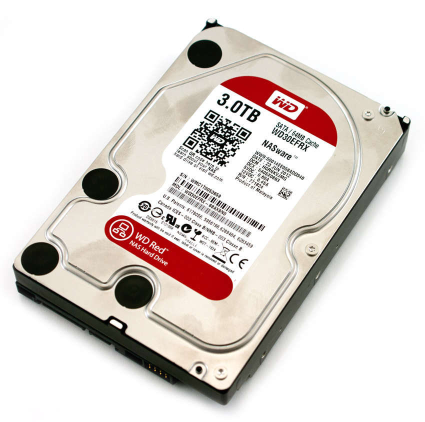 WD Red 3TB NAS Internal Hard Drive  5400 RPM Class, SATA 6 Gb/s, CMR, 64 MB Cache, 3.5  WD30EFRX