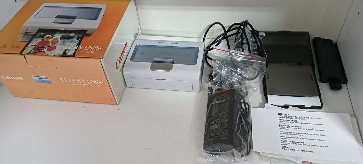 CANON SELPHY CP400 PHOTO PRINTER - (PRE-OWNED & UNUSED)